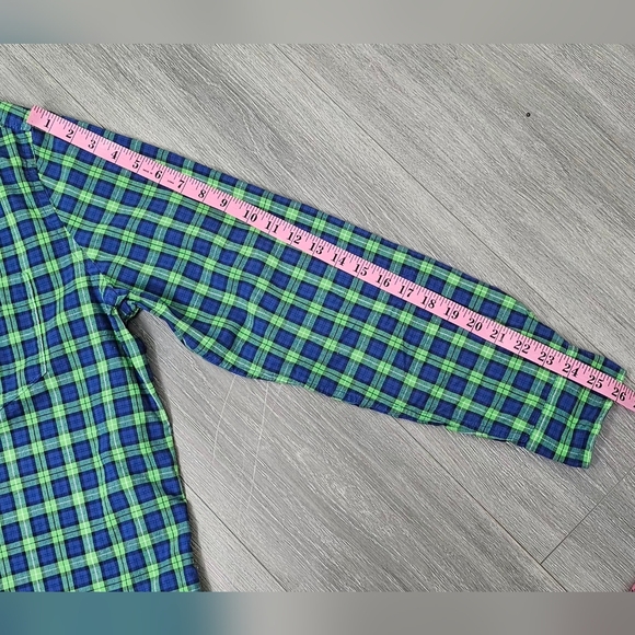 American Eagle Men’s Athletic Fit Plaid Button-Down Shirt – Size Large - Picture 7 of 10